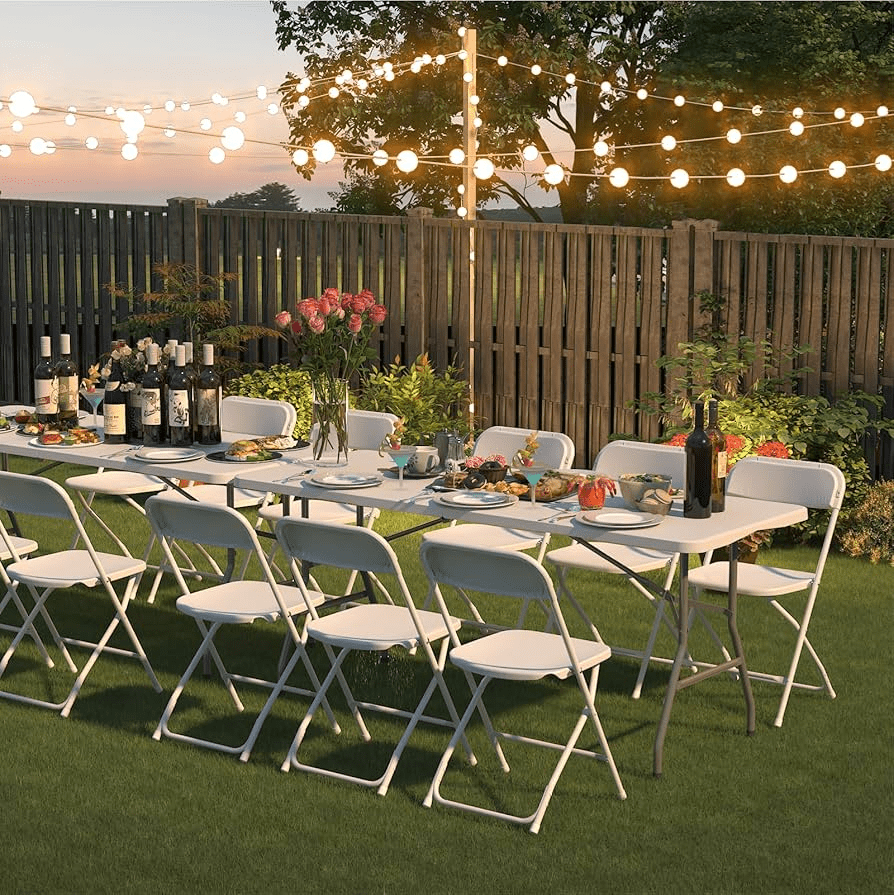 commercilaite and polyfold chairs